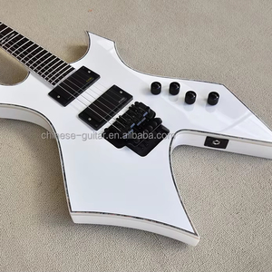 โรงงานกีตาร์ฟลายอิง ไวท์ กีตาร์สั่งทำพิเศษ กีตาร์หรู ฟิงเกอร์บอร์ด - Product Image 2