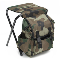 Chaise de camping et de pêche pliable personnalisée, sac à dos portable, siège robuste et pliable pour les aventures en plein air et la randonnée