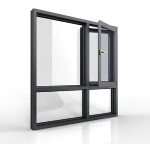 Desain jendela terbaru jendela kustom pabrik Casement pegangan Crank adaptor Universal Pintu Aloi aluminium dan angin kustom