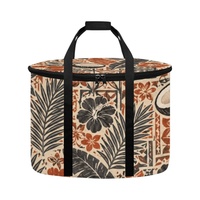 Sac de transport portable pour autocuiseur, avec imprimé floral tropical à feuilles de fleurs, idéal pour les pique-niques et les voyages