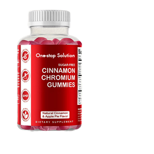Gommes au chrome sans sucre avec soutien du métabolisme du glucose à la cannelle de Ceylan 2000mg pour adultes - Product Image 1