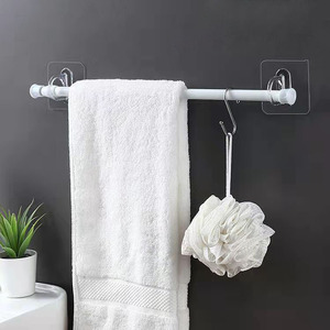 Support adhésif transparent en acrylique étanche sans perçage pour salle de bain, cuisine, douche, porte-bouteilles, support de <span class=keywords><strong>tringle</strong></span> à <span class=keywords><strong>rideau</strong></span> – Fournisseur d'usine ODM - Product Image 6