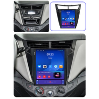 Pemutar Video Mobil Gaya Tesla 9,7 inci untuk Chevrolet Sail 2015 - 2018, Navigasi GPS, DSP, Car-play, Head Unit Radio Android Mobil