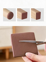 Couvre-chaise Longshun, coussinets en silicone, accessoires de meubles, protecteur de pieds de meuble, auto-adhésif, antidérapant, absorption des chocs, sol en bois