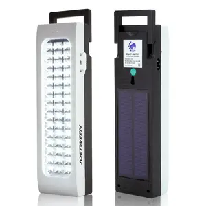 Teyoza de carga solar lámpara de emergencia recargable portátil de luz LED con construir-en el panel solar