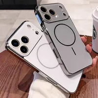 Coque de téléphone magnétique en verre trempé AG Nano compatible avec le chargement sans fil pour iPhone 17 Air 16 15 14 13 12 11 Pro Max Plus