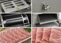 Scie à os automatique Kessler pour viande fraîche, en acier inoxydable 304, usage commercial, pour bœuf, porc, mouton, 380V, 800-1000KG/h