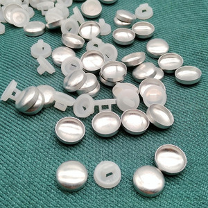 Nút Tự Bọc 18L 11.5Mm Với Thân Nhựa, Nút Tự Bọc Vải Thân Màu Trắng - Product Image 3