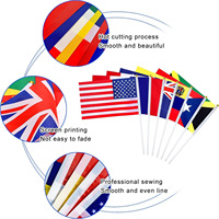 Drapeaux personnalisés sur mesure, impression par sublimation, drapeaux à agiter à la main, drapeaux en polyester imperméables pour la publicité et la décoration