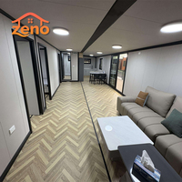 Maison 2 3 chambres à coucher Bungalow Flat Pack Container Home Extensible Conteneur Préfabriqué Petite Maison Mobile avec Maison Solaire 40ft 20ft