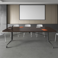 Table de formation et chaise combinées, pliables, durables, en bois, multifonctionnelles, mobiles, pour la maison, le bureau, l'hôpital, les réunions