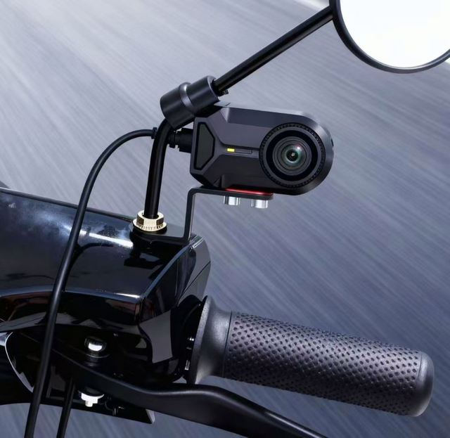 4K Cruiser Motorcycle Dashcam with WiFi Image Stabilization Waterproof DVR Video Recorder Touch Screen GPS Night Vision