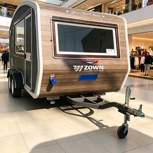 ZOWN Mobile Food <b>Trailer</b> Real Factory Dining Car Customized Colors BBQ Fast Food Truck Mobile Pizza Outdoor Service Cart - Product Image 4