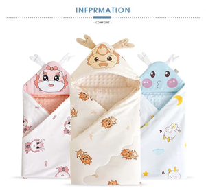 Sac en coton biologique DouDou à fermeture éclair pour nouveau-né et enfant en bas âge en coton doux d'<span class=keywords><strong>hiver</strong></span> avec enveloppe amovible pratique pour dormir en plein air - Product Image 2