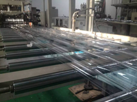 Panneaux d'éclairage naturel en polycarbonate ondulé trapézoïdal personnalisé Tuile de toiture en plastique transparent pour serre plusieurs modèles