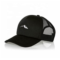 Sombrero de camionero de espuma de 5 paneles con logotipo diferente personalizado con curva y gorra de ala plana