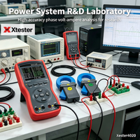 Xtester-4020 Testeur de batterie électronique numérique intelligent à double pince de grande précision et grand calibre, ampèremètre et voltmètre 09