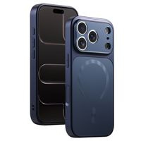Casing Ponsel Magnetik Warna Asli All Inclusive Berlapis Elektroplating Jendela Besar Casing Ponsel Berlapis Elektroplating untuk iPhone 17 Promax