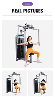 Mesin Latihan Kekuatan Gym Komersial Pin Loaded Dual Function untuk Latihan Otot Deltorokok dan Pec Fly
