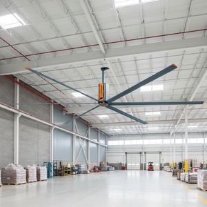 Ventilateur de plafond industriel RTFANS HVLS 7,3 m, pales en aluminium pour atelier, options de taille 5,5 / 6,1 / 7,3 mètres, options de tension 220V/380V/480V - Product Image 5