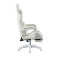 Chaise de jeu électrique inclinable avec barre lumineuse LED RGB au design moderne, en cuir PU, échantillon gratuit, vente en gros d'usine