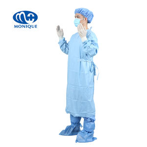 Niveau 2 Niveau <span class=keywords><strong>3</strong></span> Versterkte Chirurgische Toga Niet-geweven Chirurgische Toga 35-50 Gsm - Product Image 3