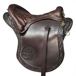BS International Export Natural Finished Genuine Buffalo Leather Seat Australian Cow Buffalo Hide Handmade Wood English Saddle - Product Image 3