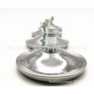 Plaque pivotante en acier inoxydable, diamètre 70mm, repose-pieds réglable pour chaise, design industriel rotatif - Product Image 5
