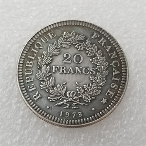 Réplique <span class=keywords><strong>de</strong></span> pièce <span class=keywords><strong>de</strong></span> monnaie française <span class=keywords><strong>de</strong></span> <span class=keywords><strong>20</strong></span> <span class=keywords><strong>francs</strong></span> <span class=keywords><strong>de</strong></span> 1973, motif HERCULES, style VINTAGE, ancienne, accessoires <span class=keywords><strong>de</strong></span> cinéma - Product Image 1
