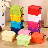 Boîte de rangement miniature en plastique de couleur bonbon pour maison de poupée, glacière pour poupées elfes, pour poupées BJD et jouets doux pour enfants, décoration
