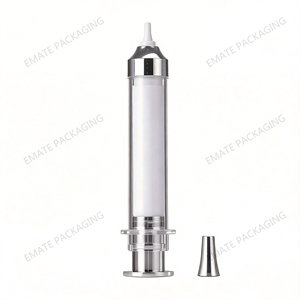 Envase Aplicador Redondo de Doble Capa para Cosméticos, en Forma de Jeringa, Sistema de Inyección sin Aire, 5ml 10ml 15ml, Botellas para Crema de Ojos - Product Image 2