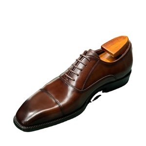 Men's Business Formal Oxford Shoes British Style <b>Toe</b> Three-<b>Cap</b> <b>Toe</b> Lace-Up Closure Breathable Anti-Slip Light Weight Dress - Product Image 1