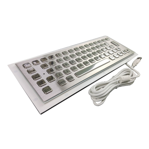 <span class=keywords><strong>Clavier</strong></span> à touches saillantes Full Travel 2,0 mm, en acier inoxydable, spécial pour les kiosques et les environnements difficiles - Product Image 4