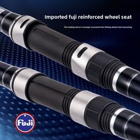 Canne à pêche télescopique de haute qualité 3,6 m pour surfcasting, avec porte-moulinet Fuji, capacité 100-300g, robuste, pour la pêche en longue distance depuis le rivage