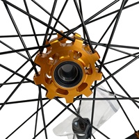 Ensemble de roue avant à rayons 17*1.6 Supermoto avec jante en aluminium, pour la conversion et l'amélioration de la performance en conduite urbaine sur moto électrique tout-terrain Light Bee