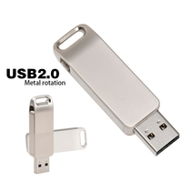 Unidad Flash USB de Metal de 64 GB, Memoria USB de 4 GB, 8 GB, 32 GB, 128 GB, Pendrive, Unidad de Memoria USB de 16 GB