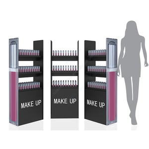 Foldable Retail Flooring Lip Gloss <b>Make</b> <b>up</b> Display PVC Foam Board Cardboard Display Racks for Makeup Cosmetics Lipstick <b>Stand</b> - Product Image 2