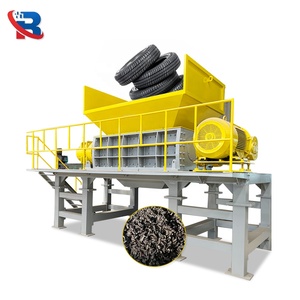 Good Price Industry OTR Mining Tire Shredder Machine for Waste Car Tire Waste Price Tire Shredder Machine to Make Crumb <strong>Rubber</strong> - Product Image 1