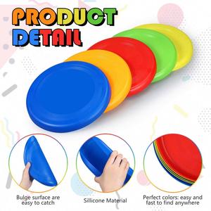 Juego de Discos de PE Ecológicos Personalizados al por Mayor con Logotipo, Coloridos, para Jugar al Aire Libre en el Césped, para Niños, Adultos y Mascotas - Product Image 4