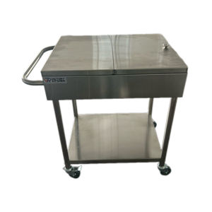 Chariot à lunch en acier inoxydable VICTORY avec roue en inox Équipement de cuisine pour hôtels, restaurants et supermarchés - Product Image 2