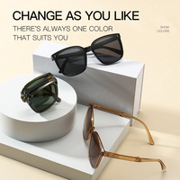 Lunettes de soleil TR nouvelle génération pour hommes, femmes et enfants, polarisées, pliables, UV400, verres optiques rectangulaires, PC vert, haute qualité TR90