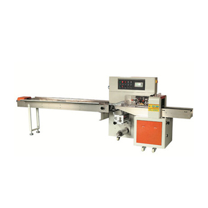 Envoltura horizontal automática de alta velocidad Paquete de flujo Máquina de embalaje de almohada de galletas de Caramelo Suave y duro - Product Image 1