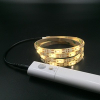 Lampe de chevet intelligente à détecteur de mouvement alimentée par batterie, rechargeable, sans fil, pour lit, armoire, coin, éclairage d'ambiance