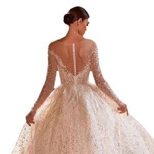 Wedding Dress Ball Gown Empire Waist Sweetheart Neckline White Vintage Style Formal Bridal Gown - Product Image 5