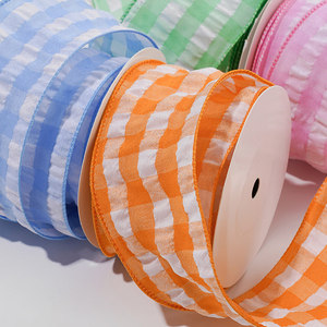 Pita Natal Berkualitas Tinggi Merek Chang Yuan 63mm, Gulungan 10 Yard, Poliester Taffeta Dua Sisi, Daya Tahan Tinggi, untuk Pembungkus Kado - Product Image 4