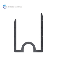 Profilés en aluminium extrudé sur mesure, grain de bois, anodisés, revêtement en poudre, sections d'extrusion d'aluminium pour fenêtres et portes