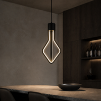 Ampoule LED décorative NEXcell 12W Diamond, culot E26 ou E27, pour éclairage suspendu de café ou d'hôtel