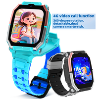 Reloj Inteligente 4G para Niños con Tarjeta SIM, Llamada SOS, Rastreo GPS, Cámara Frontal, Chat de Voz y Video, Foto, Correa de Gel de Sílice, Pantalla a Color