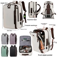 Sac à dos de voyage pour ordinateur portable, style nouveau, durable, tendance, décontracté, Oxford, extensible, grande capacité, pour les affaires