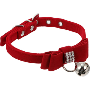 Wholesale Cat Collar 7 Colors Adjustable Breakaway Nylon Pet Collars With Cute Bow Tie and <b>Bell</b> Cat Safe Necklace Cat Collars - Product Image 1
